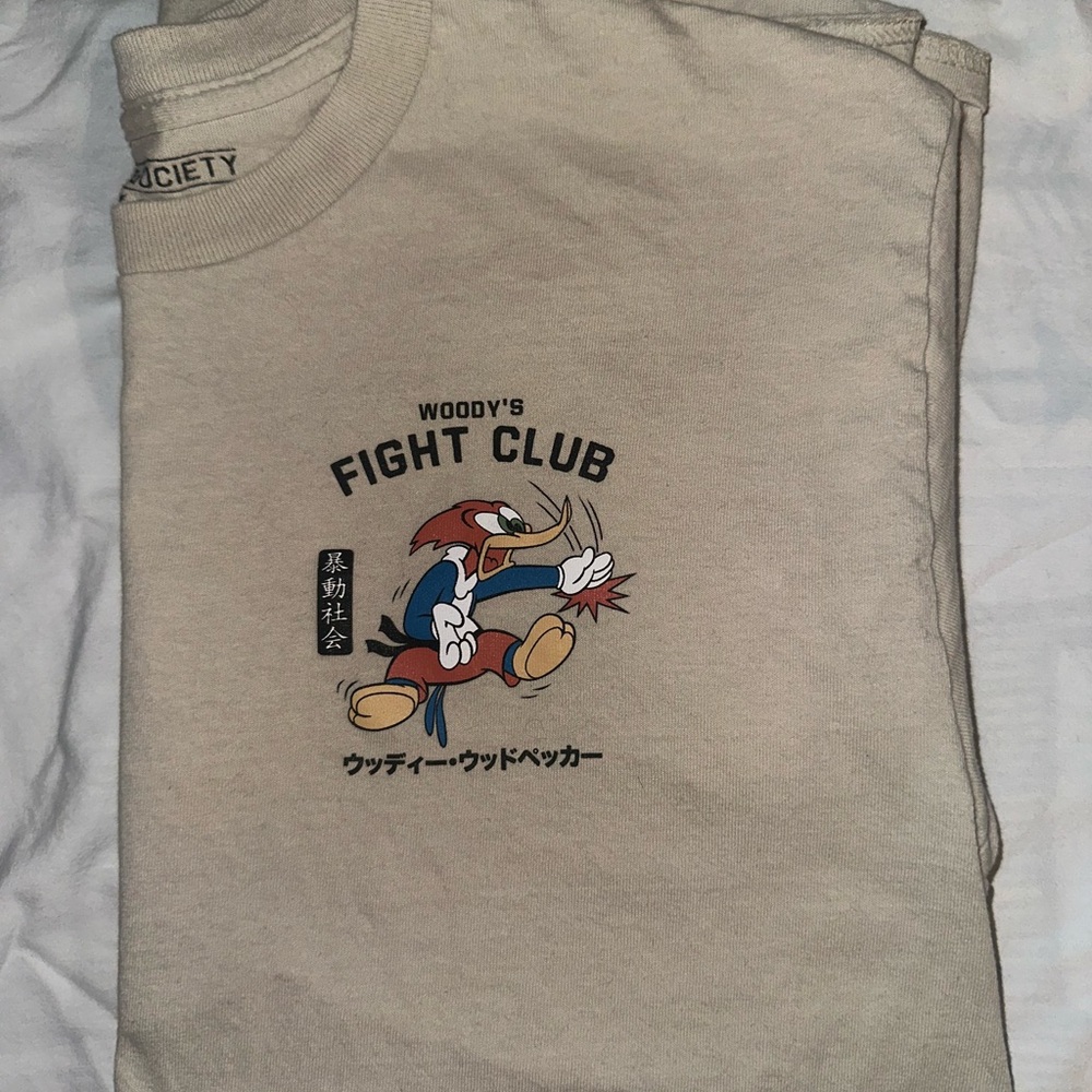 Woody's Fight Club Beige T-Shirt